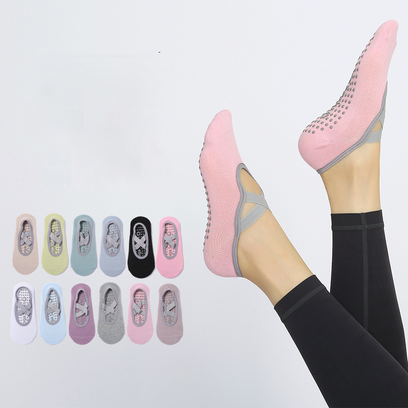 Breathable Knitted Low Cut Floor Pilates Yoga Sports Socks